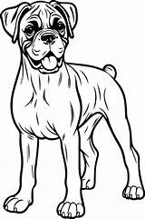 Free Printable Boxer Dog Coloring Page For Kids And Adults sketch template