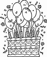 Birthday Cake Coloring Pages  Wecoloringpagecom sketch template