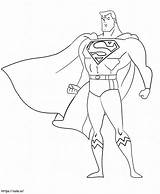Awesome Superman coloring Page sketch template