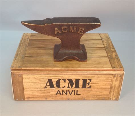 The ACME Anvil...on the outside, I'm a handsome, solid bronze mini anvil. On the inside, I'm a ...