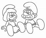Puffo Papa Smurf Colorare Puffi Disegno Ausmalbilder Schtroumpfs  sketch template