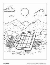 Renewable Energy Coloring Book Template sketch template