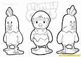 Stumble Guys Chickens coloring Pages  Free Printable sketch template