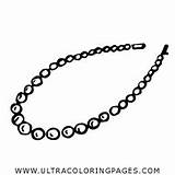 Pearl Necklace Coloring Pages For Kids  Free sketch template