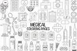 Medical Coloring Pages  Healthcare PNG sketch template
