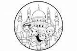 Eid Mubarak Coloring Page For Kids Graphic By MyCreativeLife · Creative  sketch template