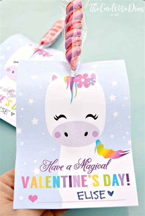 Magical Unicorn Valentine - The Cards We Drew