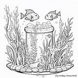 Aquarium Coloring Pages  Free & Printable sketch template