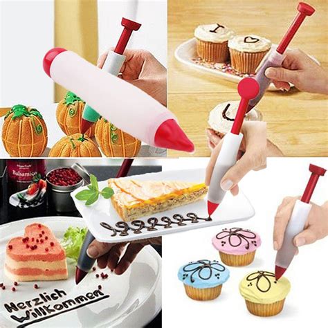 Silicone Pen Cake Cookie Chocolate Food Writing Drawing Painting Decor Tool for sale online ...