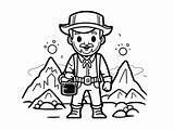 Exciting Gold Rush Coloring  Page sketch template