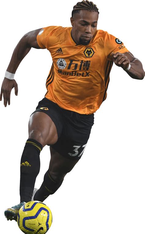 Adama Traoré Wolverhampton Wanderers football render - FootyRenders