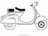 Scooter Coloring Page For Kids  Free Scooters Printable Coloring Pages sketch template