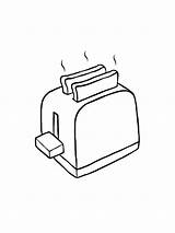 Toaster Coloring Pages sketch template