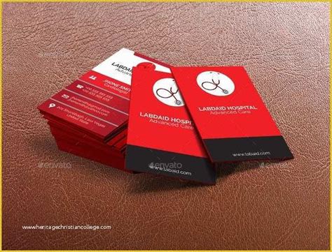 Medical Business Cards Templates Free Of 10 Business Card Template for Doctors Template ...