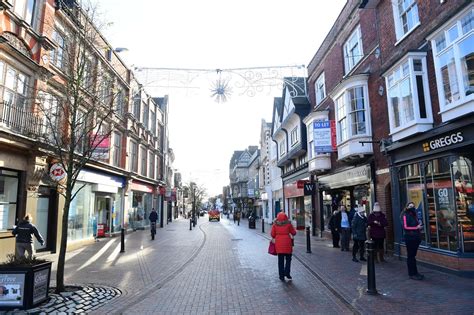 Images from Stafford town centre during the first day of Lockdown 3.0 ...