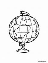 Coloring Pages Of A Globe sketch template