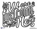 Welcome Coloring Pages sketch template