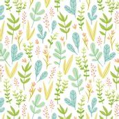 Pastel leaves wallpaper - stolenpencil - Spoonflower
