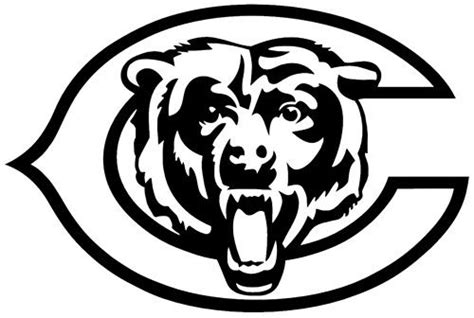 Pin by Christopher McClaskey on Da bears | Bear stencil, Bear coloring pages, Chicago bears tattoo