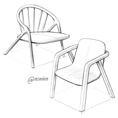 Chair design Interior Design Sketches, Industrial Design Sketch, Winter Trends, Table Sketch ...