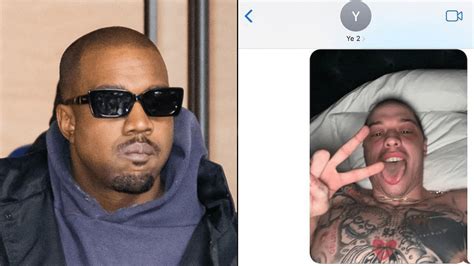 Leaked Texts Show Pete Davidson Sending Kanye Shirtless Selfie From Kim ...