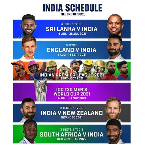 Team India schedule 2021 | India schedule, Cricket, India cricket team