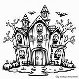 Free Printable Haunted House Coloring Pages  sketch template