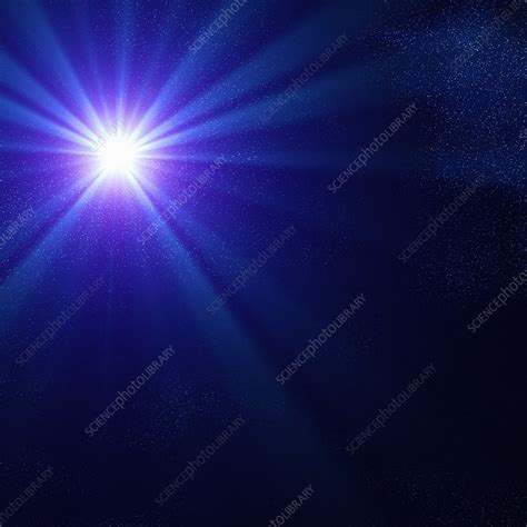 Blue supergiant star, artwork - Stock Image - F003/0052 - Science Photo Library