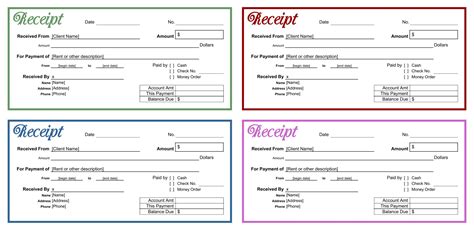Blank Receipt Form Template - 10 Free PDF Printables | Printablee