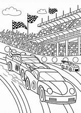 Racecar Rally At The Speed Track Coloring Page  ColorBliss sketch template