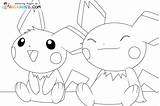 Pichu Coloring Pages sketch template