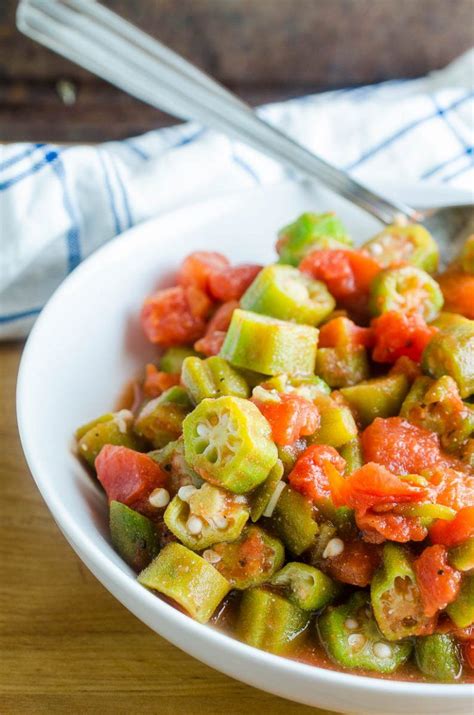 Okra and Tomatoes Recipe | Recipe | Okra and tomatoes, Okra and tomato recipe, Tomato healthy