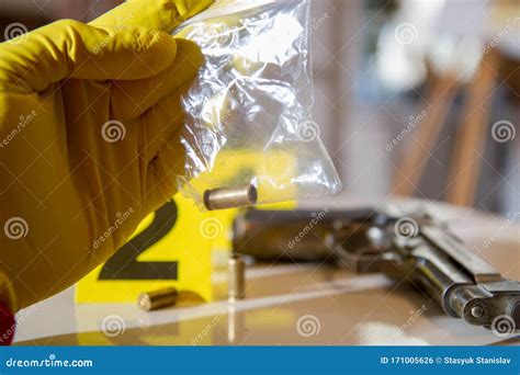 Evidence crime scene stock photo. Image of cartridge - 171005626