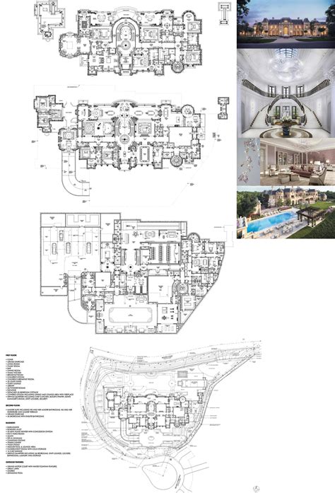 Modern Mega Mansion Floor Plans