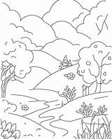 Adult Landscape Coloring Pages To Print  Free Printable sketch template