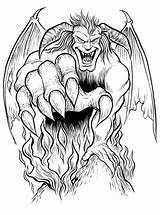 Anime Demon Coloring Pages sketch template