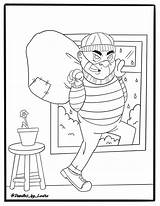 Robber Coloring Page  Digital Download Kids Activity Etsy sketch template