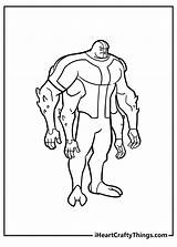 Ben Ten Printable Coloring Pages Alien Ul sketch template