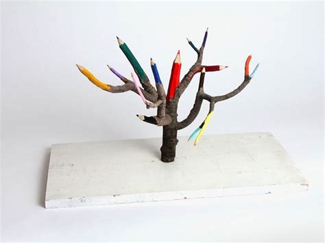 Whimsical Colored Pencil Tree | Pencil trees, Colored pencils, Tree sculpture