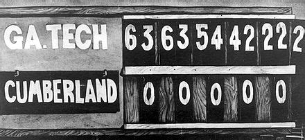 1916 Cumberland vs. Georgia Tech football game - Wikipedia