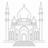 Mezquita De Ramadán Para Colorear Niños 42677477 Vector En Vecteezy sketch template
