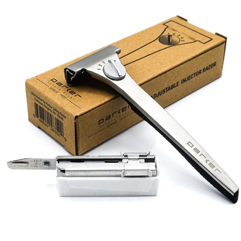 Parker Safety Razor, Parker’s Adjustable Injector Razor – Single Edge Adjustable Safety Razor ...