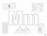 Letter M Coloring Pages  15 FREE Printabulls sketch template
