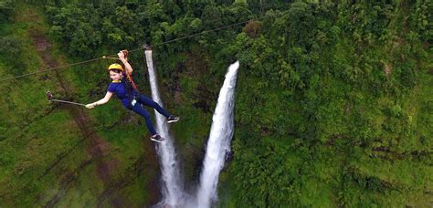 Ziplining At Tad Fane Waterfall