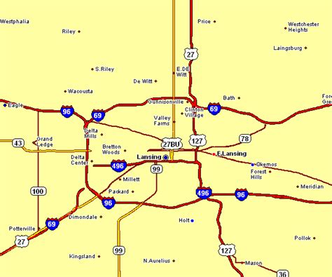 Area Map of Lansing