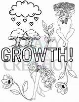 Growth Coloring Page Shipped To You – Krazycreation sketch template