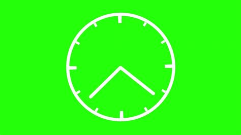 Clock Animation Green Screen to use in after effects - YouTube