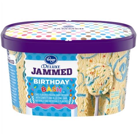 Kroger® Deluxe Jammed Birthday Bash Frozen Dairy Dessert Tub, 48 oz - Kroger