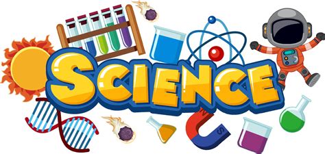 Science text icon with elements 3234177 Vector Art at Vecteezy