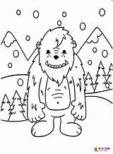 Yeti Coloring Pages Printable For Free Download sketch template